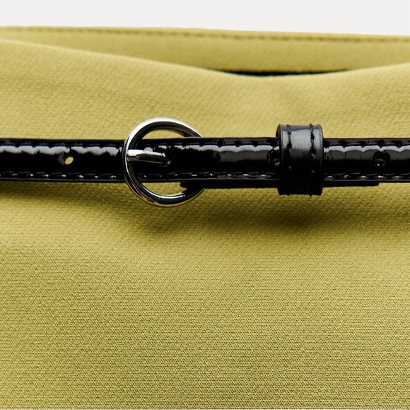 Zara Mini Belted Pistachio Skirt XS - Picture 7 of 7